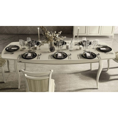 Camel Giotto Day Bianco Antico Italian Extending 200cm Dining Table