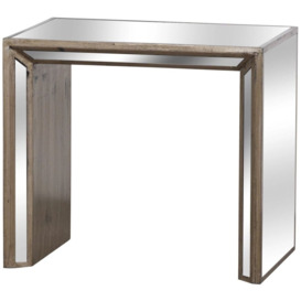 Hill Interiors Augustus Nest of Tables - Aged Mirrored and Antique Metallic Finish - thumbnail 3