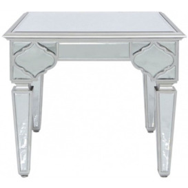 Marrakech Silver Mirrored End Table
