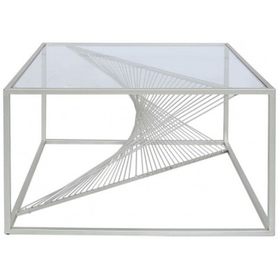 Value Luna Silver and Glass Coffee Table - image 1