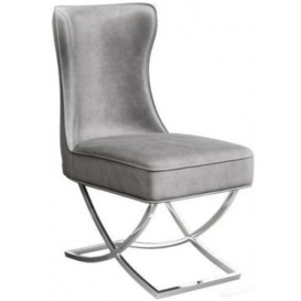 Sharon Velvet Dining Chair (Sold in Pairs) - thumbnail 1