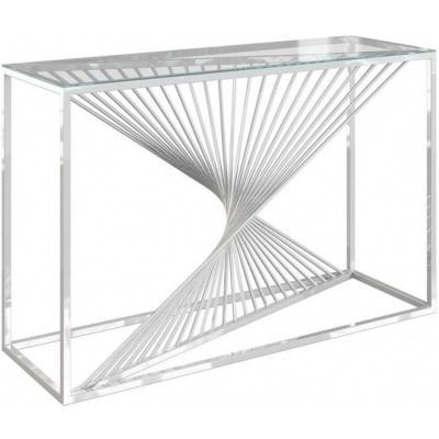 Myers Glass and Chrome Console Table - image 1