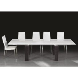 Stone International Milano Marble and Wood 6 Seater Extending Dining Table - thumbnail 3