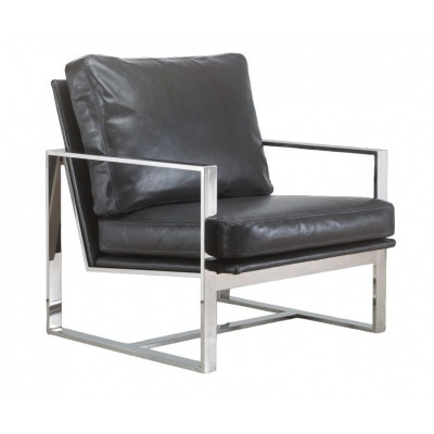 Stone International Febo Leather Occasional Chair - image 1