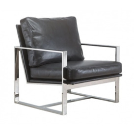 Stone International Febo Leather Occasional Chair