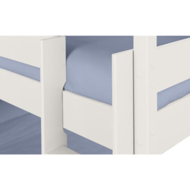 Trio 3 Level Pine Bunk Bed - Comes in Surf White or Dove Grey Options - thumbnail 2