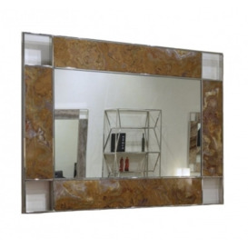 Stone International Marble Inlay Rectangular Mirror - 90cm x 130cm