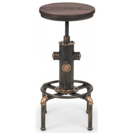 Rockport Brushed Copper Bar Stool (Sold in Pairs)