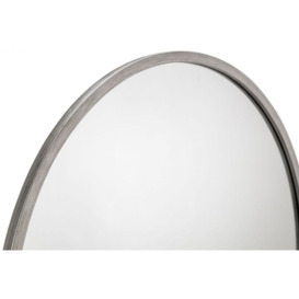 Octave Pewter Round Wall Mirror - 80cm x 80cm - thumbnail 2