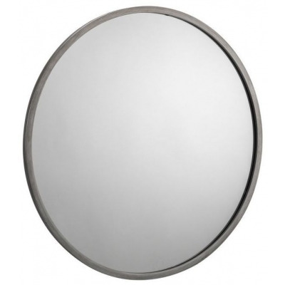 Octave Pewter Round Wall Mirror - 80cm x 80cm - image 1