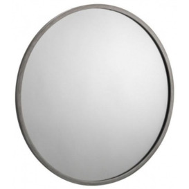 Octave Pewter Round Wall Mirror - 80cm x 80cm - thumbnail 1