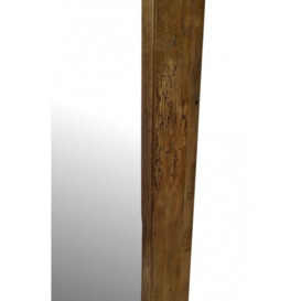 Ancient Mariner Fair Isle Reclaimed Pine Rectangular Mirror - 180cm x 80cm - thumbnail 3