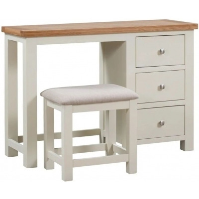 Lundy Painted Dressing Table and Stool - Comes in Ivory Painted, White Painted and Bluestar Painted Options - image 1