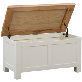 Lundy Painted Blanket Box - Comes in Ivory Painted, White Painted and Bluestar Painted Options - thumbnail 2