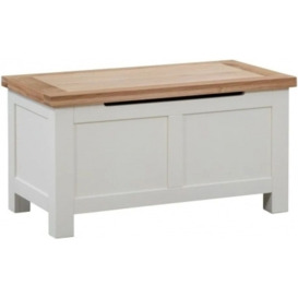 Lundy Painted Blanket Box - Comes in Ivory Painted, White Painted and Bluestar Painted Options - thumbnail 1