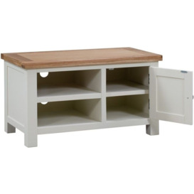 Lundy Painted 90cm TV Unit - Comes in Ivory Painted, White Painted and Bluestar Painted Options - thumbnail 2