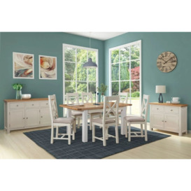 Lundy Painted Compact Sideboard - Comes in Ivory Painted, White Painted and Bluestar Painted Options - thumbnail 2