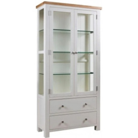 Lundy Painted Display Cabinet - Comes in Ivory Painted, White Painted and Bluestar Painted Options