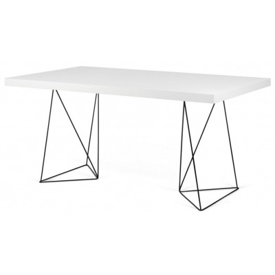 Temahome Multi 180cm White and Black Writing Desk - image 1