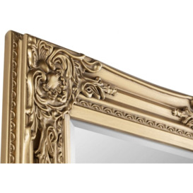Palais Rectangular Leaner Mirror - 70cm x 170cm, Comes in Gold, White and Pewter Options - thumbnail 2