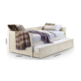 Jessica Stone White Pine Daybed with Underbed Trundle - thumbnail 2