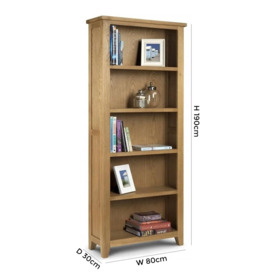 Astoria Oak Tall Bookcase - thumbnail 3