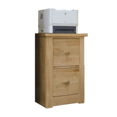 Homestyle GB Torino Oak Filing Cabinet - image 1