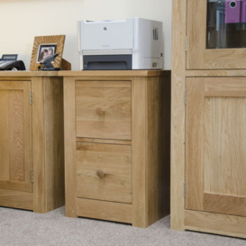 Homestyle GB Torino Oak Filing Cabinet - thumbnail 3