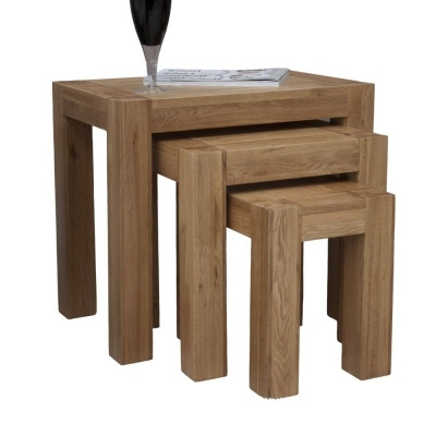 Homestyle GB Trend Oak Nest of Tables - image 1