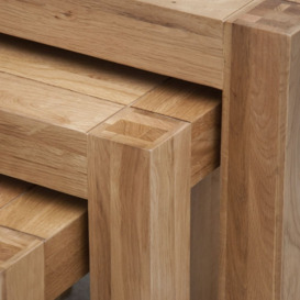 Homestyle GB Trend Oak Nest of Tables - thumbnail 2