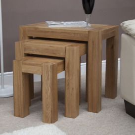 Homestyle GB Trend Oak Nest of Tables - thumbnail 3