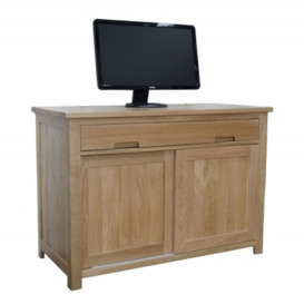 Homestyle GB Opus Oak Hideaway Desk - thumbnail 1