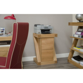 Homestyle GB Z Designer Oak Filing Cabinet - thumbnail 3