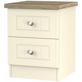Vienna 2 Drawer Bedside Cabinet - thumbnail 1