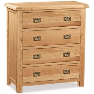 Addison Natural Oak Chest of Drawers with 4 Drawers