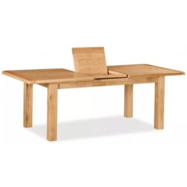 Addison Natural Oak Dining Table, 180cm-230cm Seats 6 to 8 Diners Rectangular Extending Top