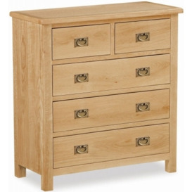 Addison Lite Natural Oak Chest of Drawers, 2 + 3 Drawers