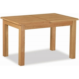 Salisbury Lite Natural Oak Dining Table, 120cm-165cm Rectangular Extending Top, Seats 4 to 6 Diners