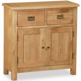 Addison Lite Natural Oak Mini Sideboard with 2 Doors for Small Space