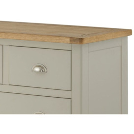 Portland Stone Painted 2 Over 3 Drawer Chest - thumbnail 2