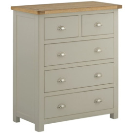 Portland Stone Painted 2 Over 3 Drawer Chest - thumbnail 1