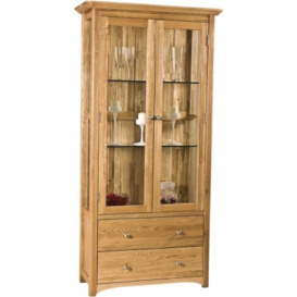 Shaker Oak Large Display Cabinet - thumbnail 1