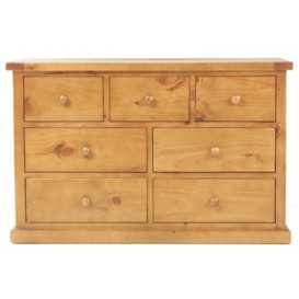 Churchill Waxed Pine Wide Chest, 4 + 3 Drawers - thumbnail 1