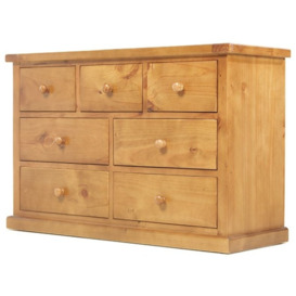 Churchill Waxed Pine Wide Chest, 4 + 3 Drawers - thumbnail 2