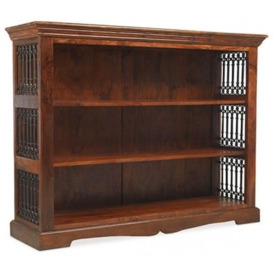 Indian Sheesham Solid Wood Low Bookcase, 100cm H