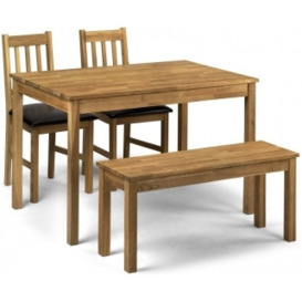 Coxmoor Oak 4 Seater Dining Set with 2 Chairs and Bench - thumbnail 1