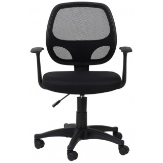 Alphason Davis Black Mesh Fabric Office Chair - image 1