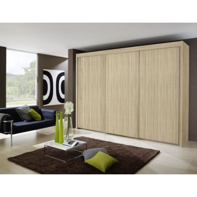 Imperial Sliding Wardrobe - Front with Wooden Decor