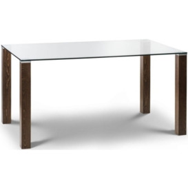 Cayman Glass Dining Table - 6 Seater - thumbnail 1
