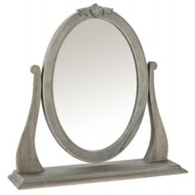Willis and Gambier Camille Oak Oval Gallery Mirror - thumbnail 1